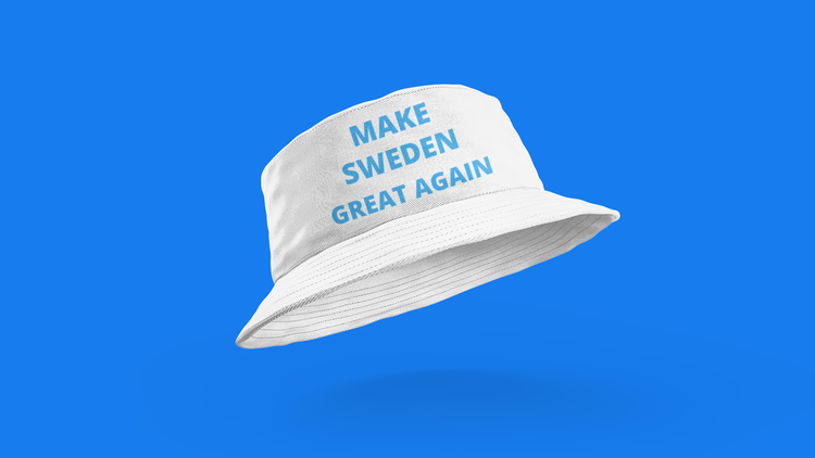 Make Sweden Great Again Buckethat. One Size. Buckethat för de modemedvetna.