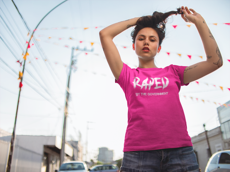 Raped By The Government T-Shirt Dam