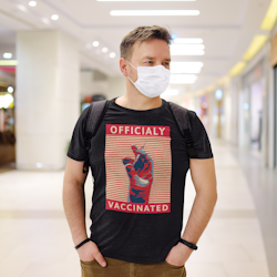 Vaccinerad T-Shirt Herr