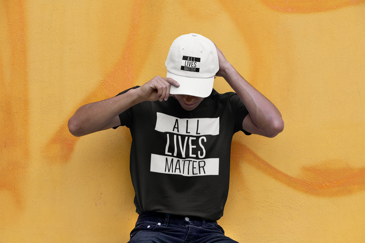 All Lives Matter Tshirt Men/Herr. Cool Tshirt med tryck. Make Your Statement om allas lika värde