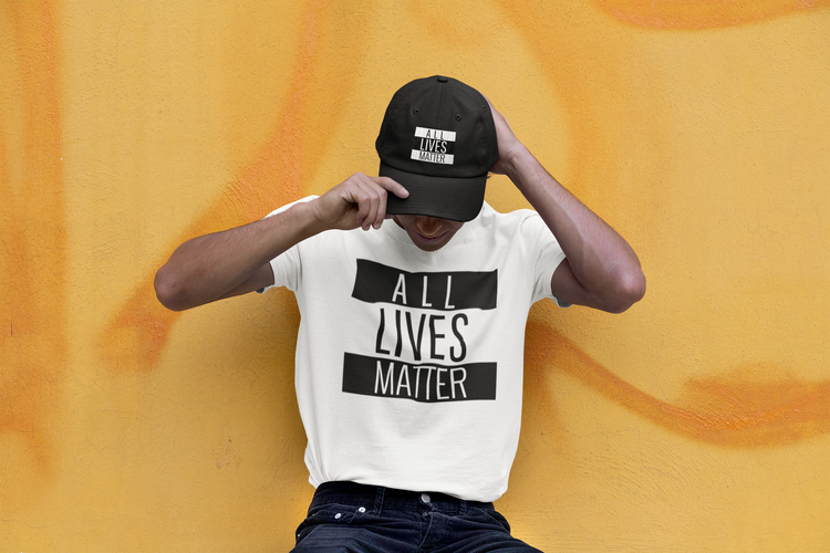 Cool Tshirt med Tryck All Lives Matter. Flera färger & stort antal storlekar. Allas likas värde innebär All Lives Matter