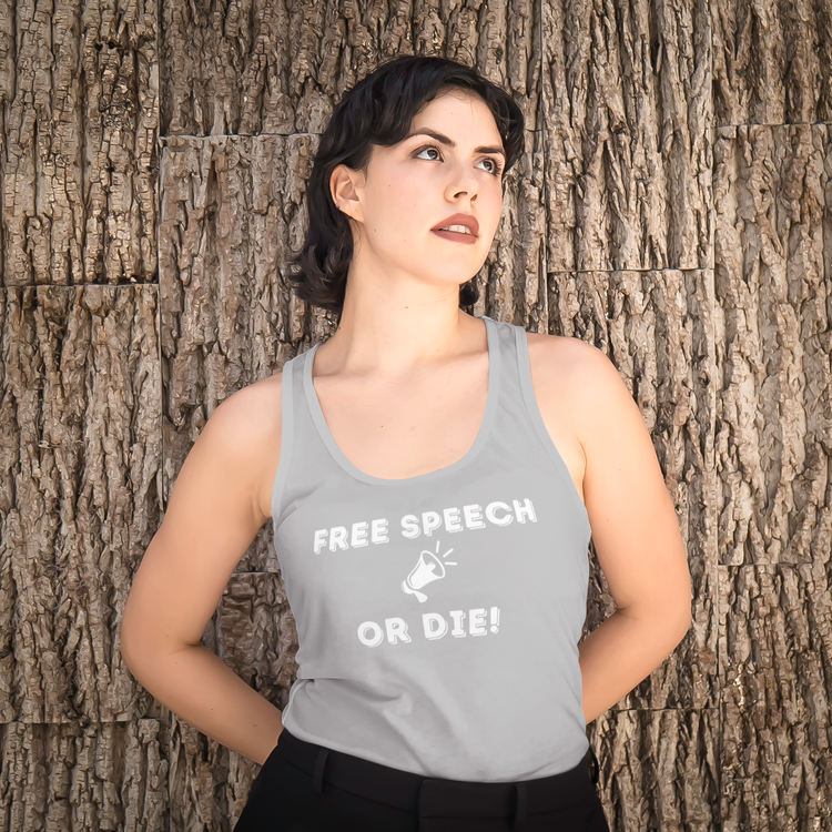 Free Speech Or Die Tank Top Dam