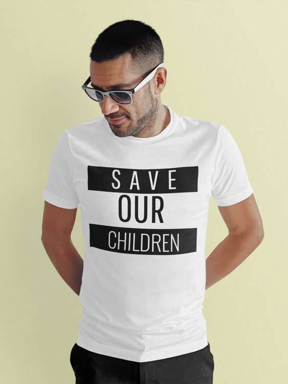 T-Shirt i årets alla färger. Tröjor med tryck från Statements Clothing. Save Our Children