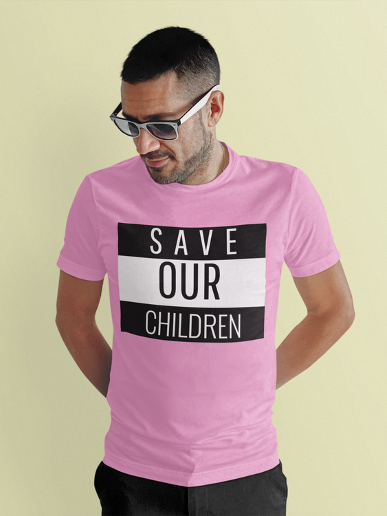 Save Our Children Tischa Herr. Tshirt i många olika färger med tryck text Save Our Children