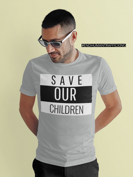 Save Our Children Tshirt Herr modell