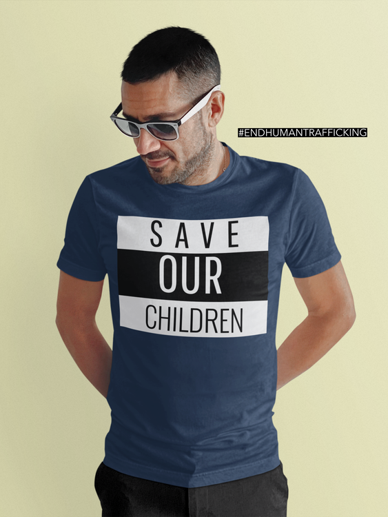 Save Our Children Tshirt. Tshirt Herr. Tshirt med tryck för män