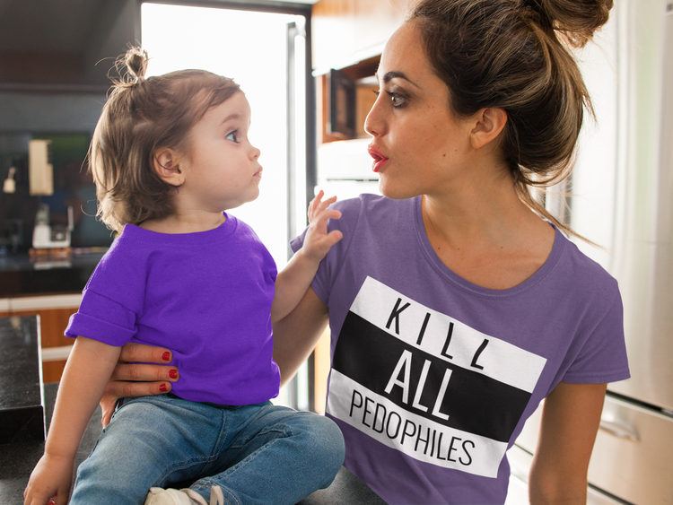 Kill All PedophilesTshirt för kvinnor. Kill Your Local pedophile
