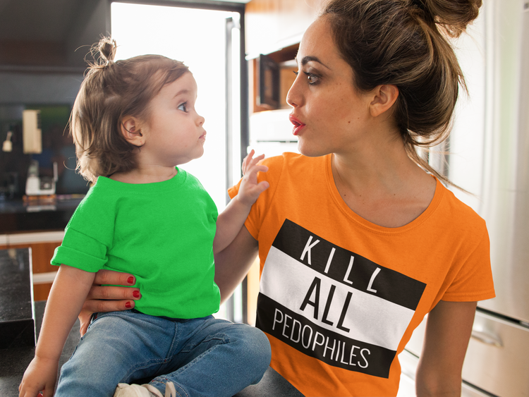 End Childtrafficking. Kill All Pedophiles Tshirt Dam.