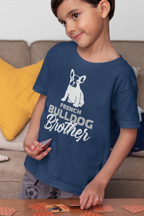 Fransk Bulldog Brother T-Shirt Barn