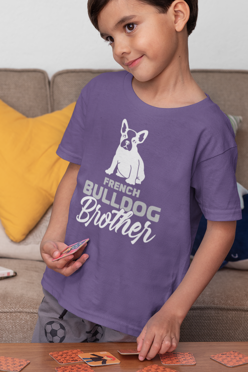 Fransk Bulldog Brother T-Shirt Barn