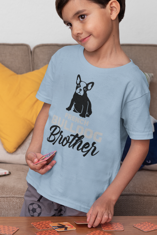 Fransk Bulldog Brother T-Shirt Barn