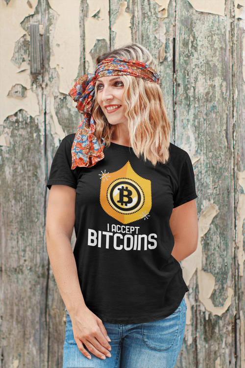 I Accept Bitcoins T-Shirt Dam