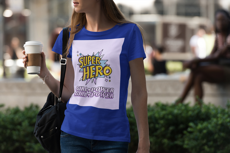 Girl Power Retro T-Shirt Dam