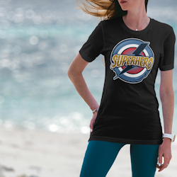 Super Hero Retro T-Shirt Dam