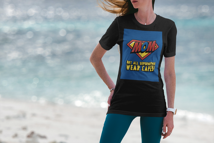 Mom - Super Hero T-Shirt Dam