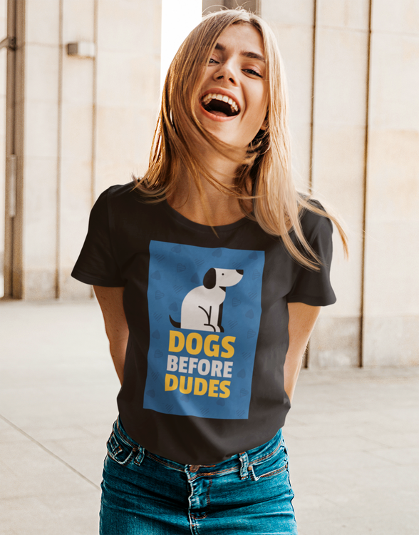 Dogs Before Dudes T-Shirt Dam