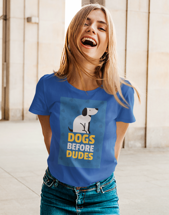 Dogs Before Dudes T-Shirt Women