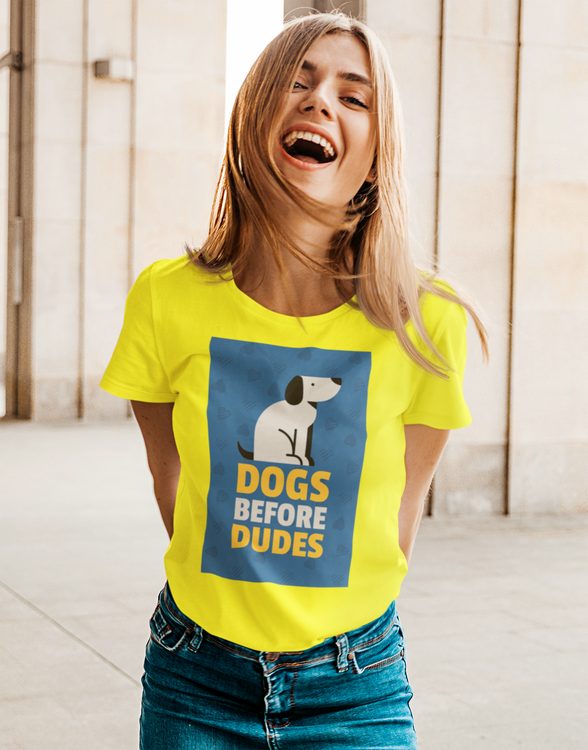 Dogs Before Dudes T-Shirt Dam