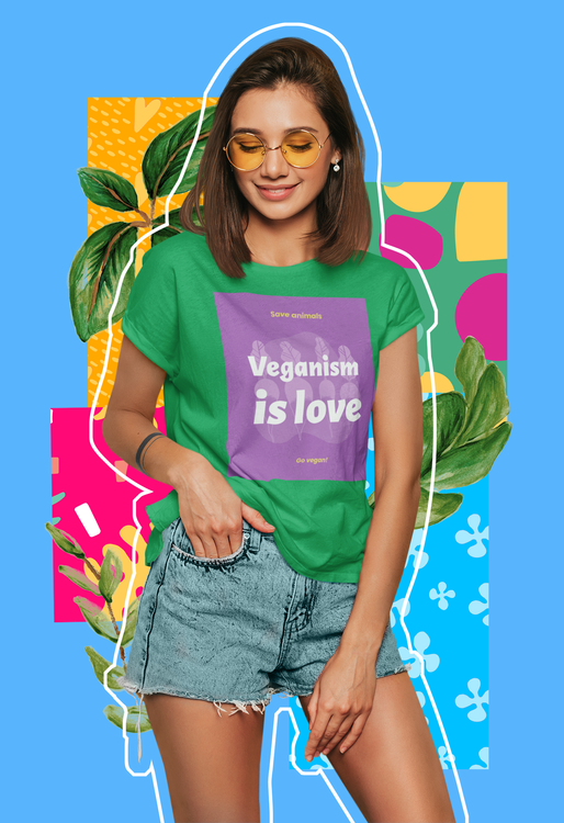 Veganism Is Love T-Shirt Women