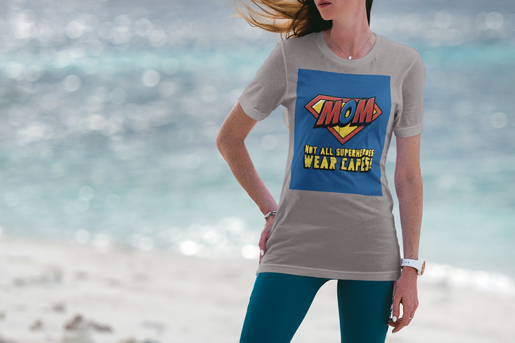 Mom - Super Hero T-Shirt Dam