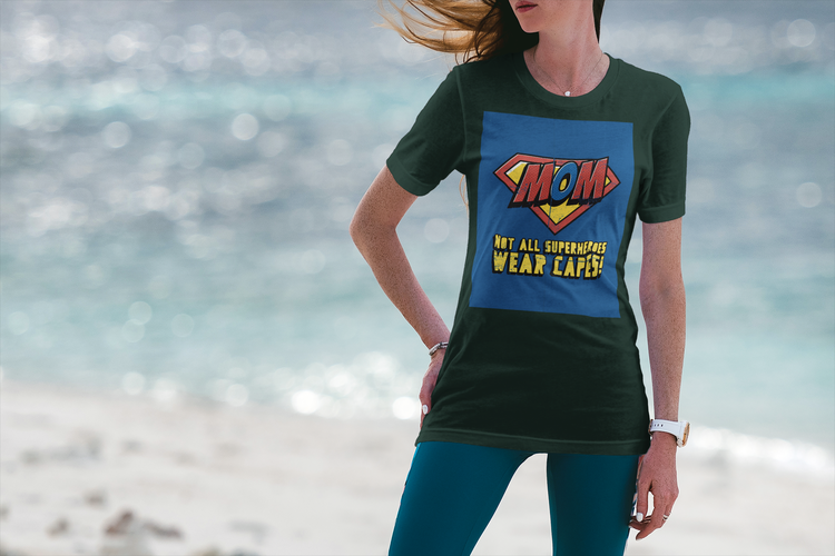 Mom - Super Hero T-Shirt Dam