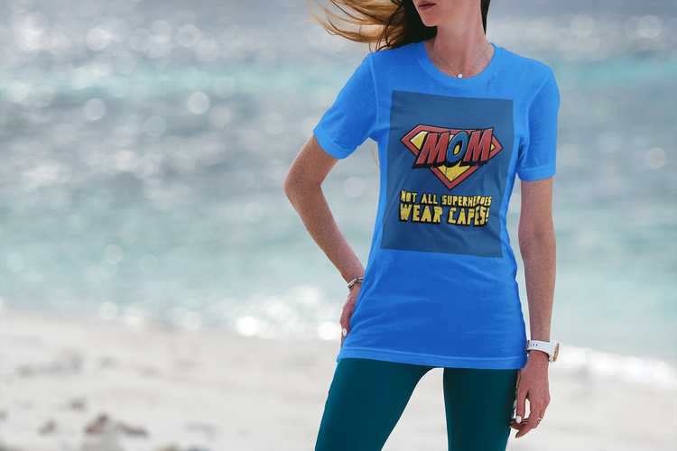 Mom - Super Hero T-Shirt Dam