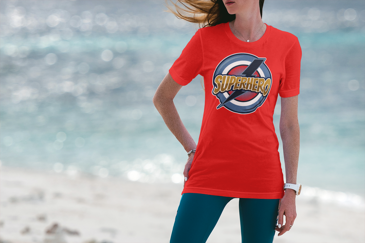 Super Hero Retro T-Shirt Dam
