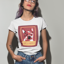 Retro Frenchie T-Shirt Women