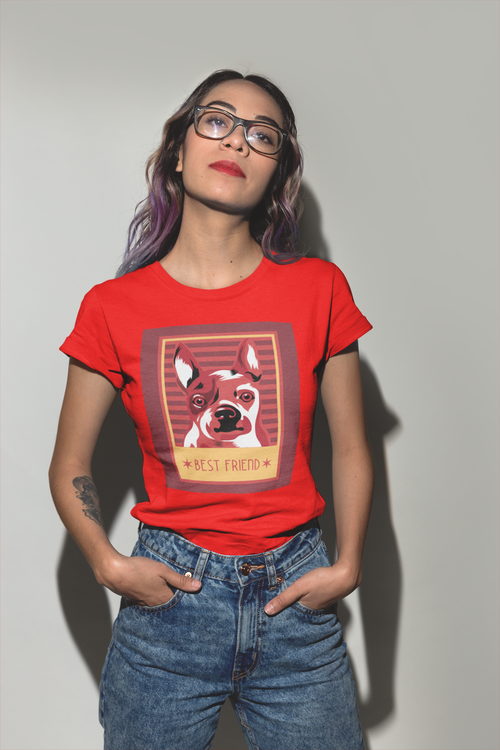 Retro Frenchie T-Shirt Women