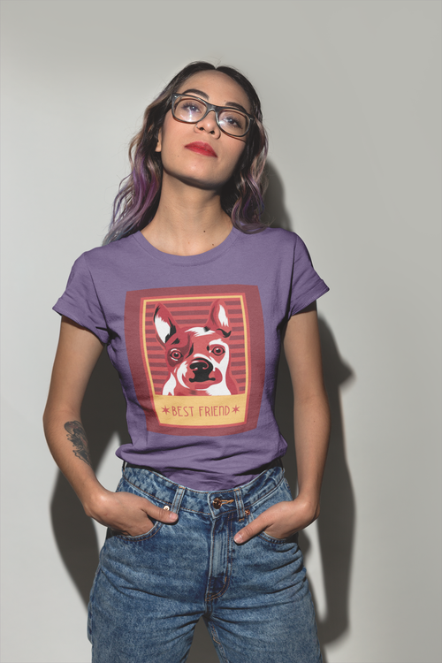 Retro Frenchie T-Shirt Women