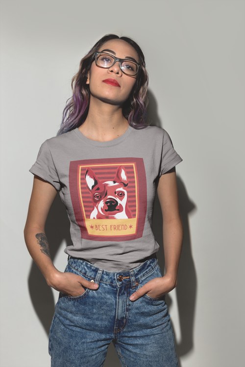 Retro Frenchie T-Shirt Women