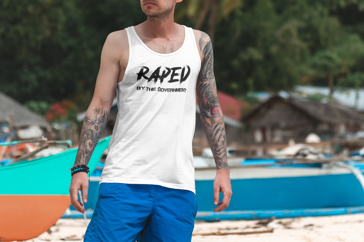 Raped By The Government Tank Top Men