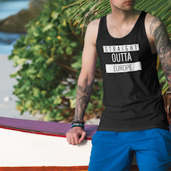 Straight Outta Europe Tank Top Herr