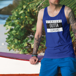 Straight Outta Europe Tank Top Herr