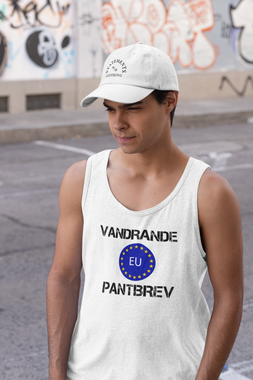 Vandrande Pantbrev Tank Top Men