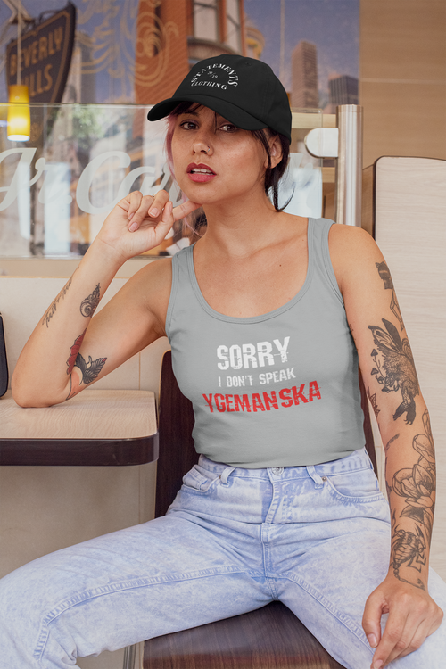 I Don't Speak Ygemanska Tank Top Dam