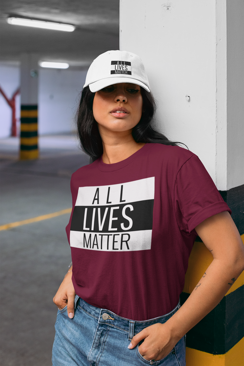 All Lives Matter. Dam Tshirt. Allas lika värde