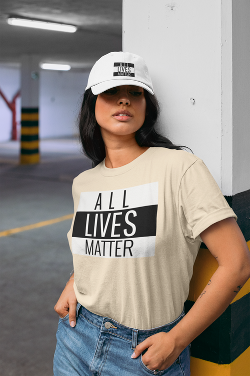 T-Shirt Dam med tryck All Lives Matter