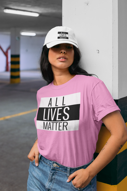Rosa Färgar Tshirt All Lives Matter
