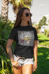 Crazy Chihuahua Lady T-Shirt Dam