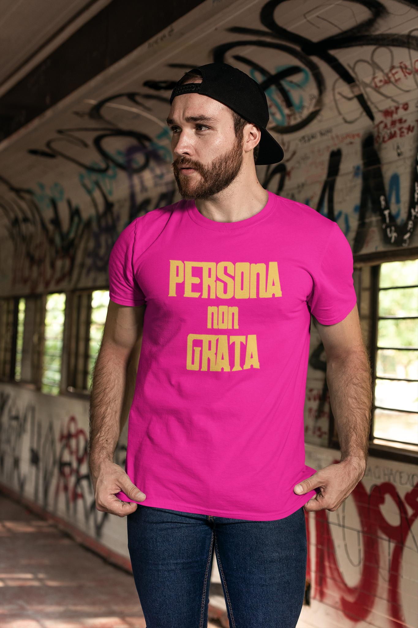 Persona No Grata T-Shirt Herr. Flera färger & storlekar upp till 5xl