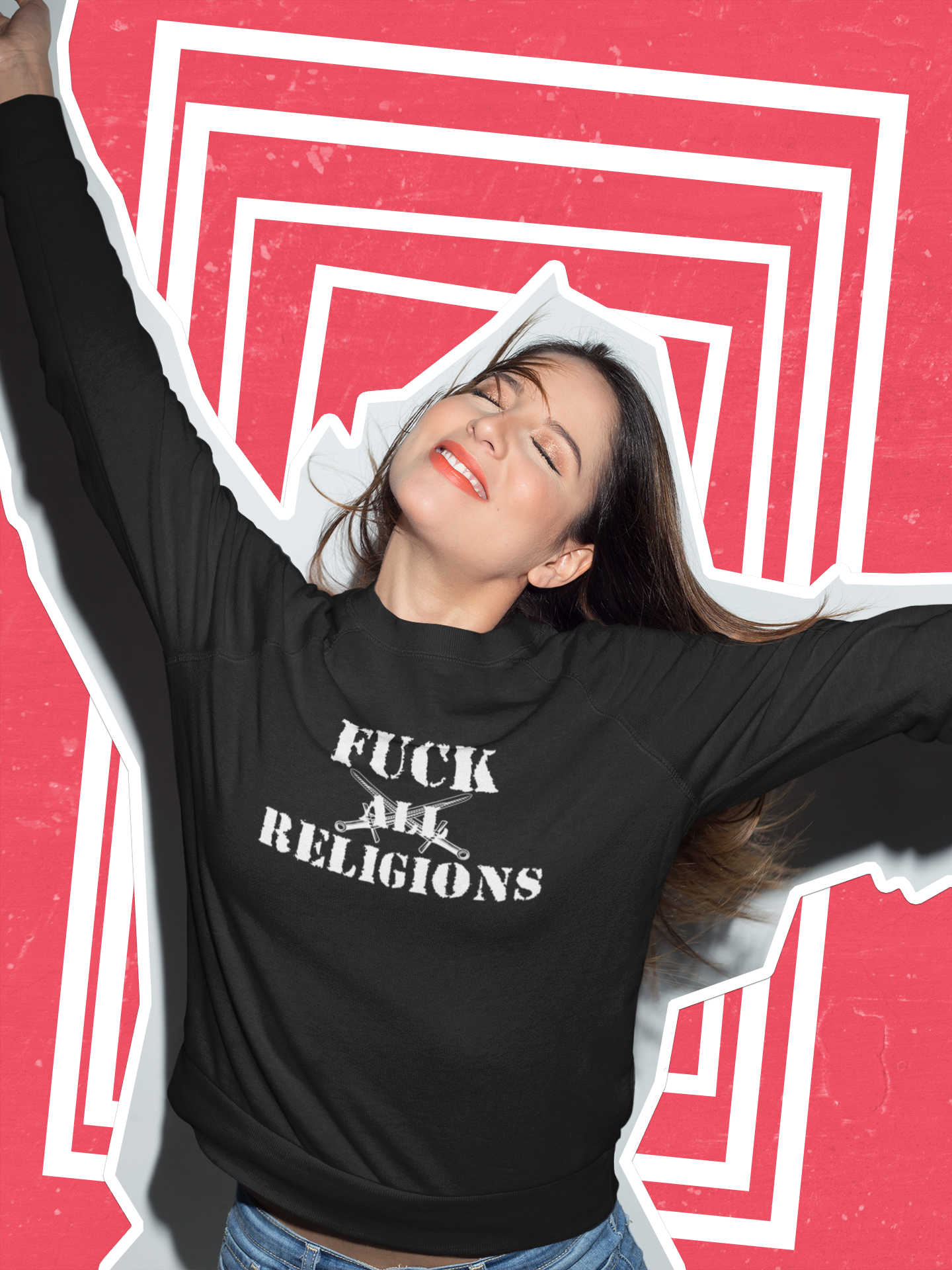 Fuck All Religion, Sweatshirt Unisex