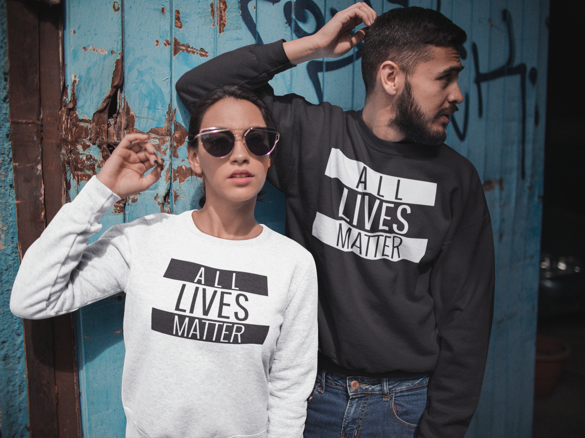 All Lives Matter Sweatshirt Unisex, Allas lika värde. Flera färger. Storlekar upp till 6xl