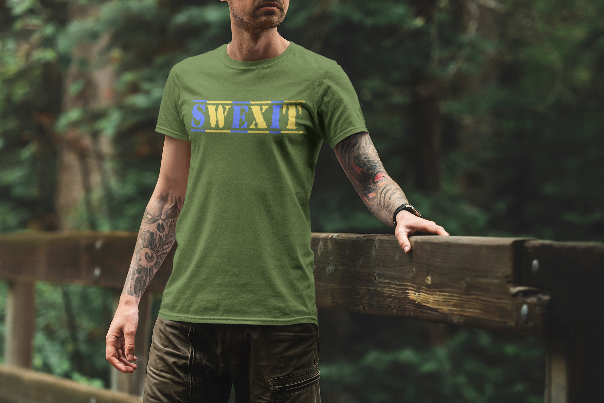 Swexit Tshirt Herr. Är det dags för Sverige att söga he då till EU?