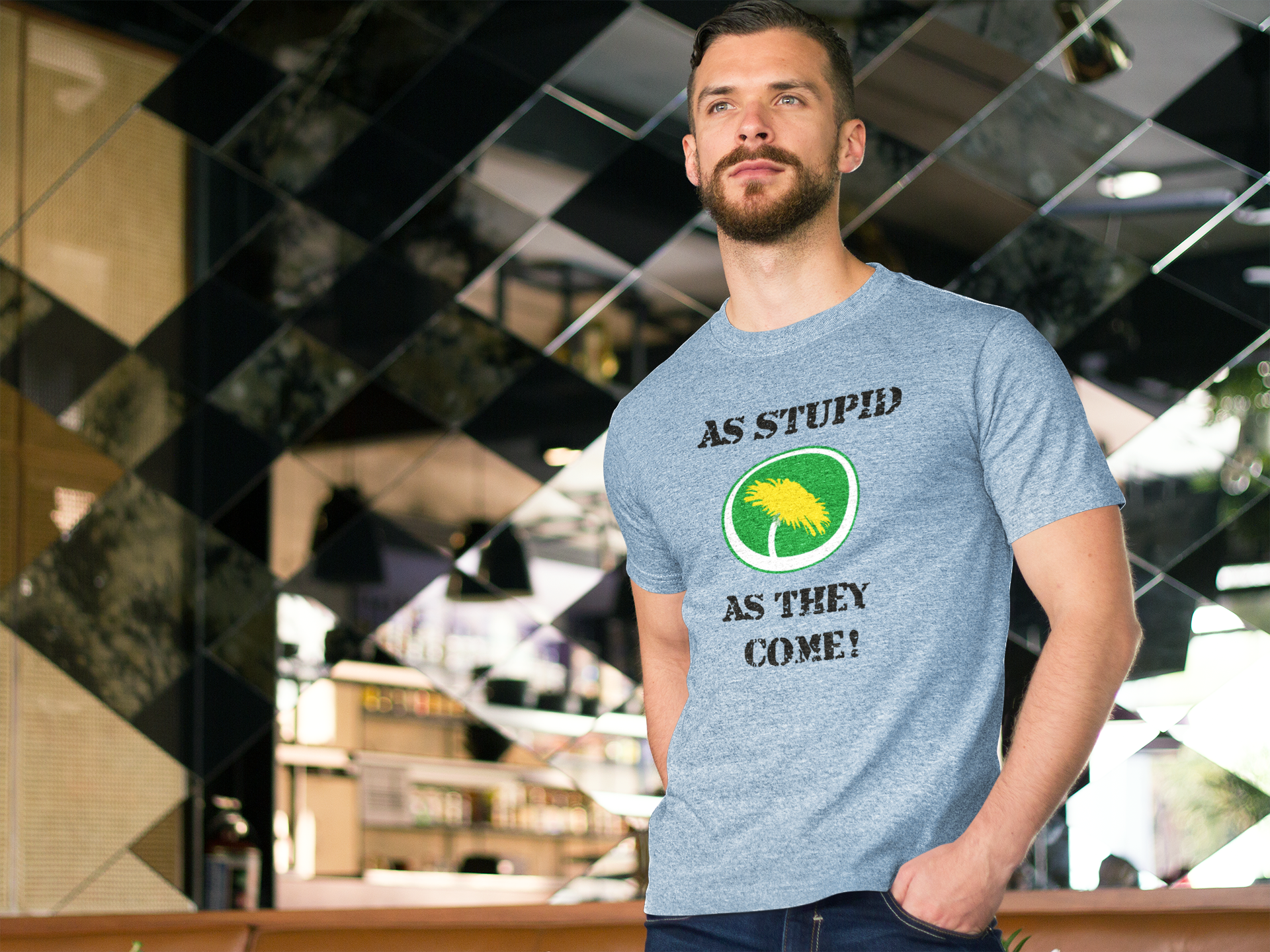 Miljöpartiet As Stupid As They... T-Shirt Herr