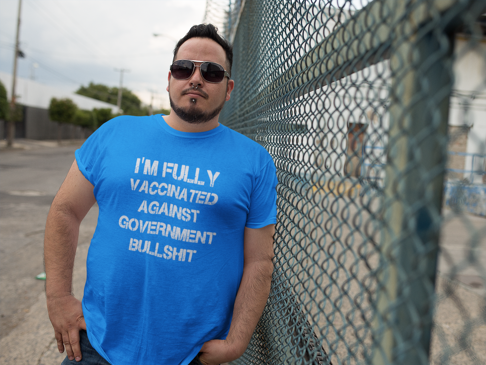I'm Fully Vaccinated Against Government Bullshit. T-Shirt för de som fått nog!