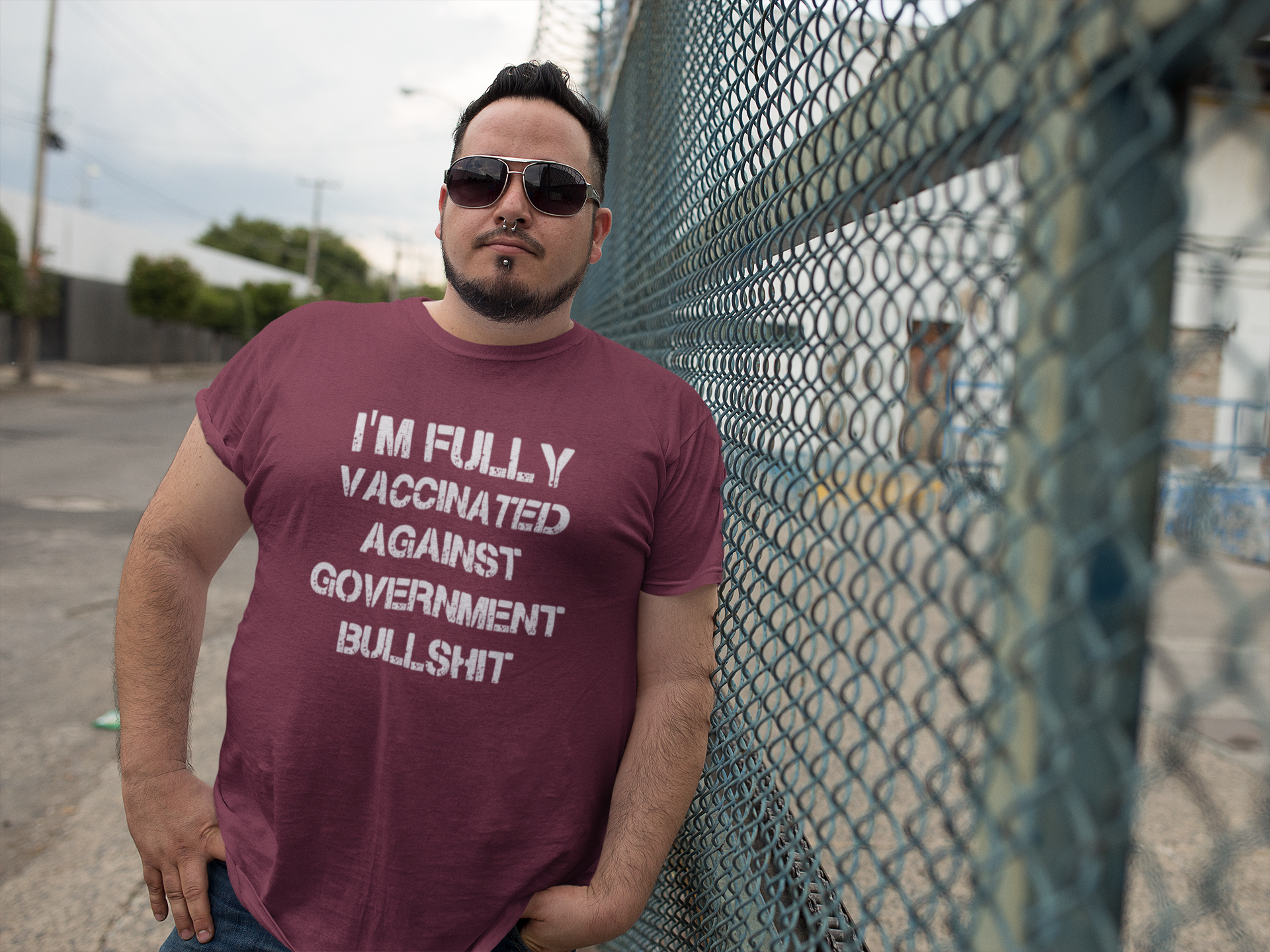 I'm Fully Vaccinated Against Government Bullshit T-Shirts Herr