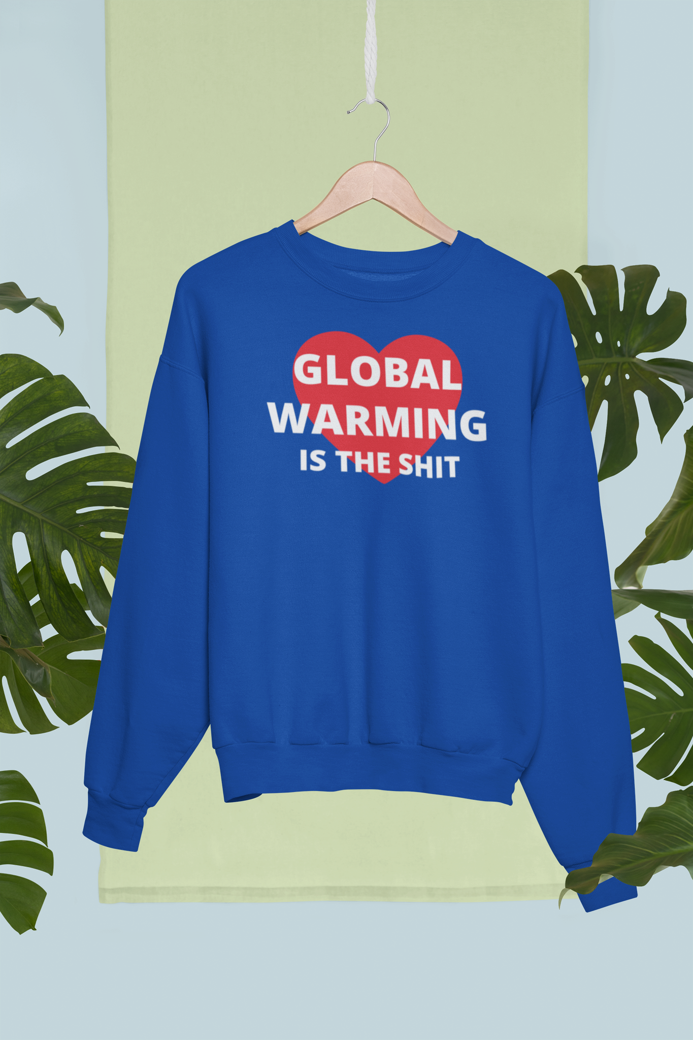 Greta Thunberg & Global Uppvärmning, Skolstrejk för klimatet, Global Warming is the shit. Sweatshirt Klimat, Unisex Modell