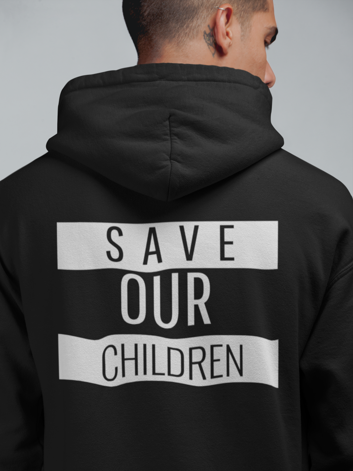 Save Our Children (Back) Hoodie Herr - Statements Clothing