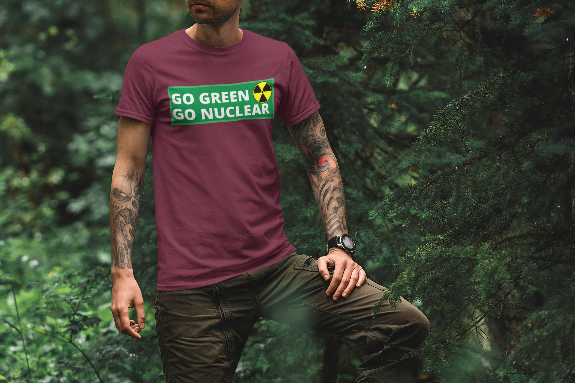 Go Green Go Nuclear T-Shirt Herr